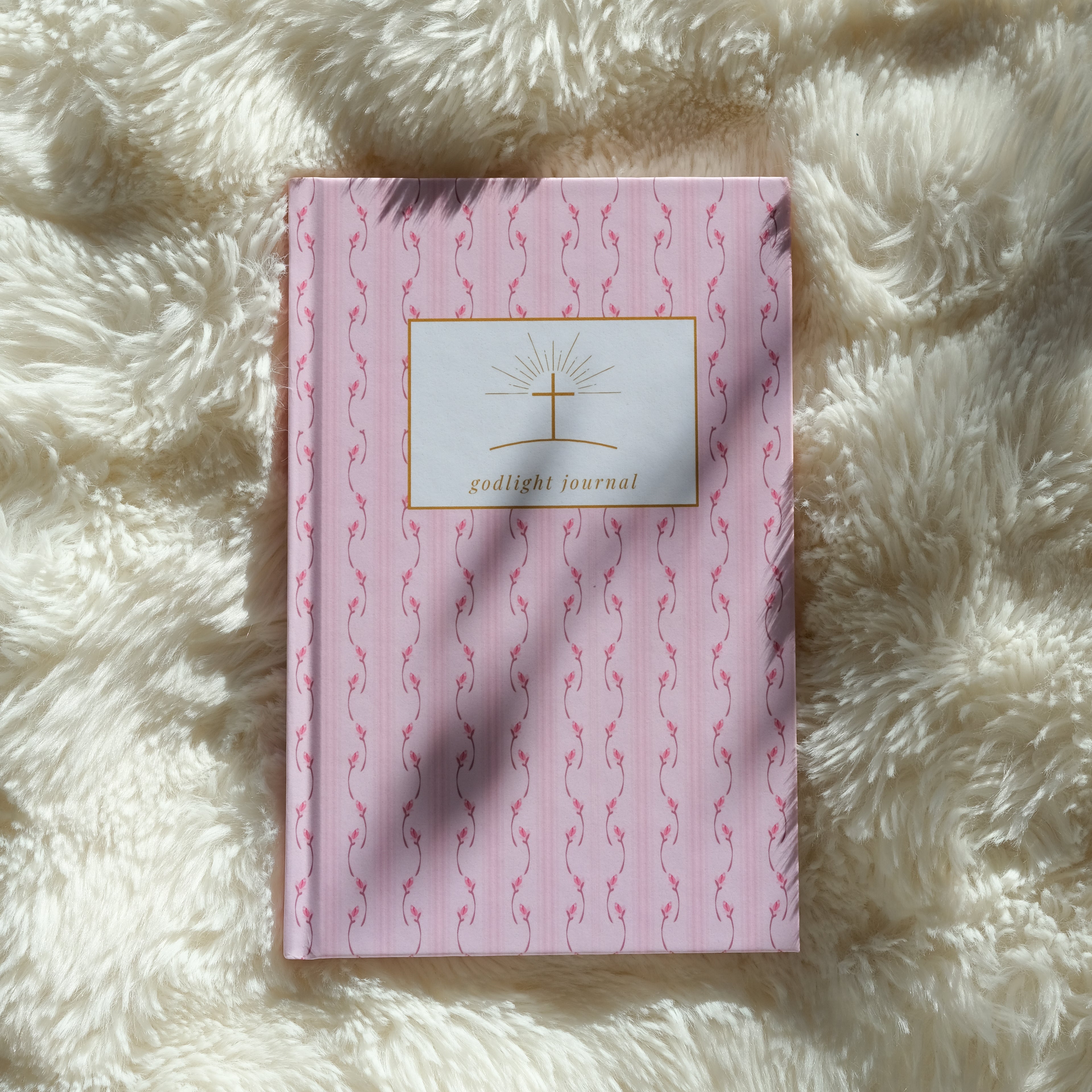 Godlight Journal "Rosa Blumenmuster"