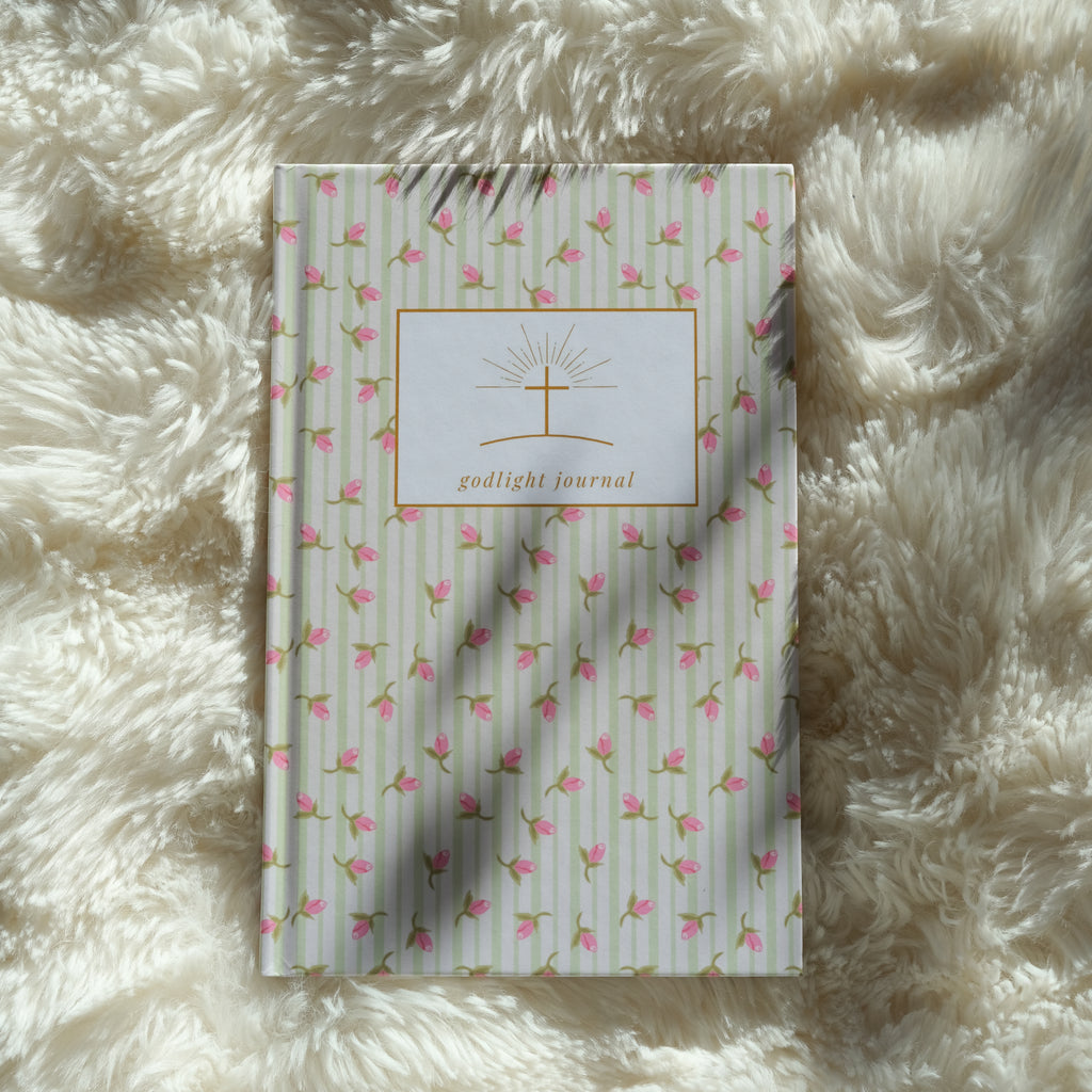 Godlight Journal "Grünes Blumenmuster"