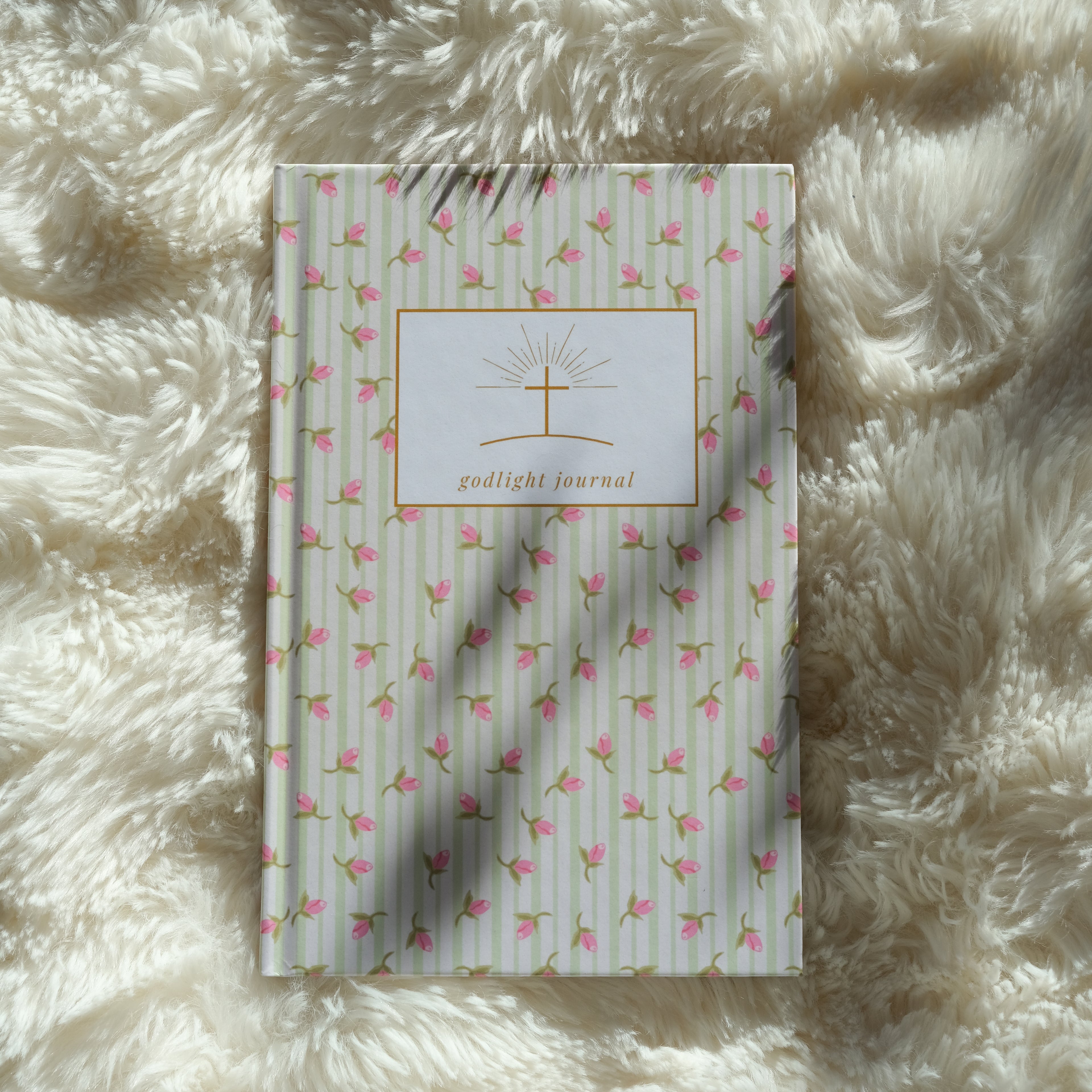 Godlight Journal "Grünes Blumenmuster"