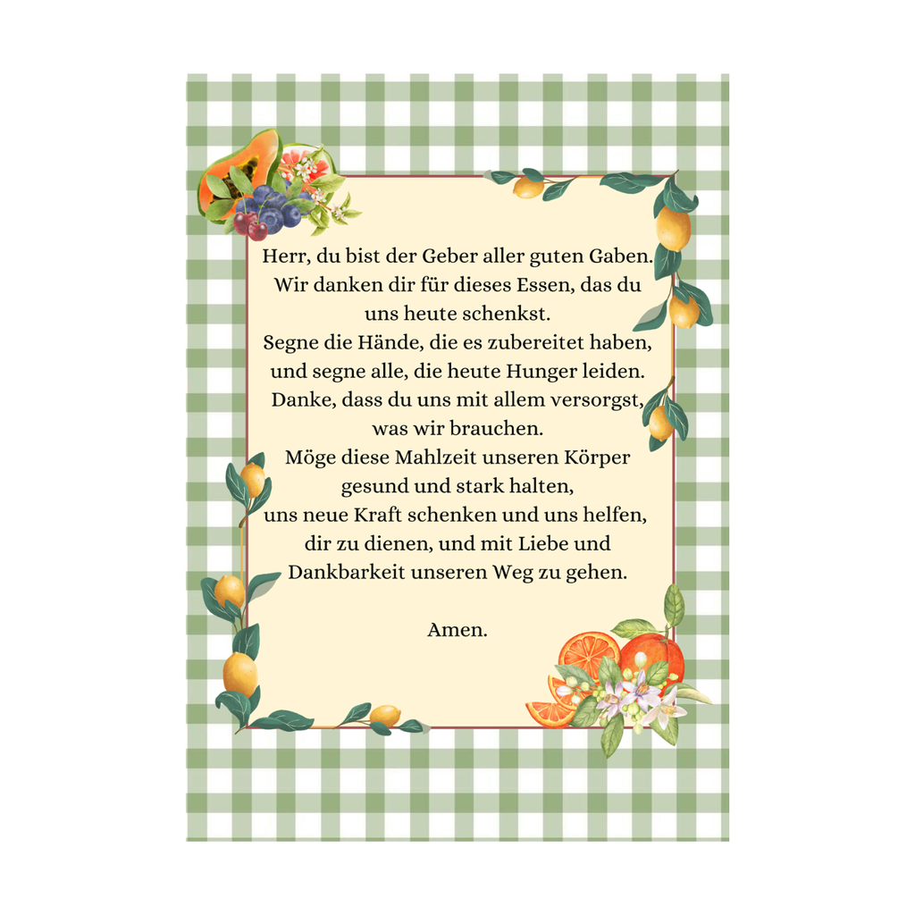 Tischgebet – Digitales Gebetsbild zum Ausdrucken