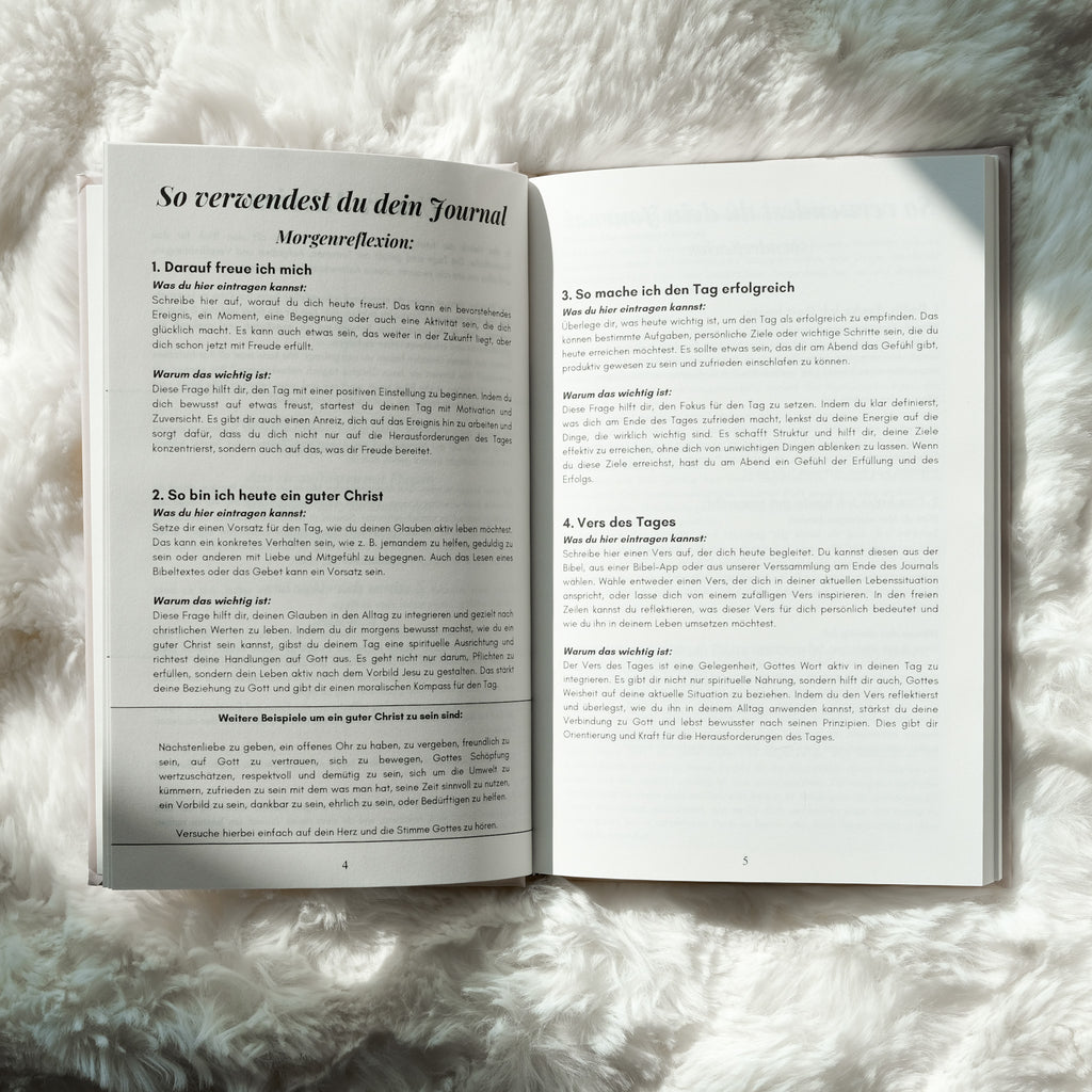 Godlight Journal "Floral weiß"